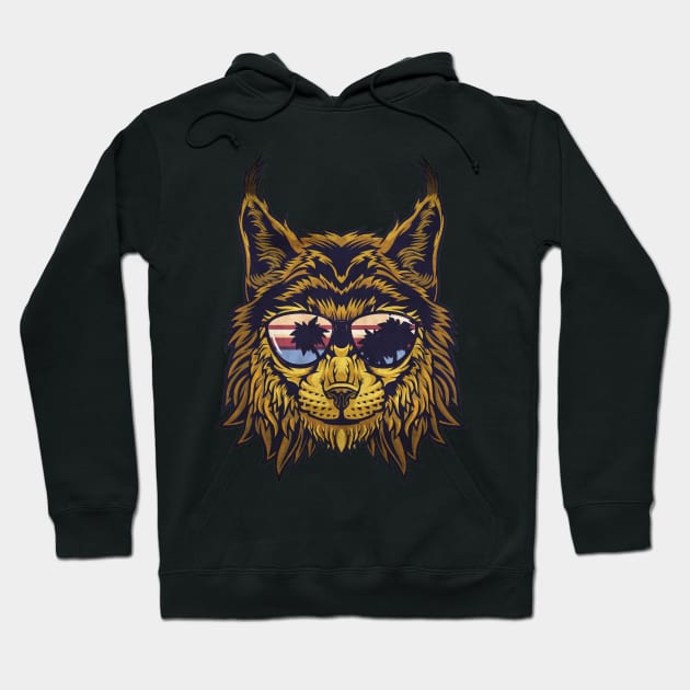 Lynx vintage Hoodie by Onceer